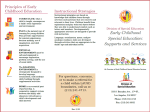 Early Childhood Special Education Brochure 